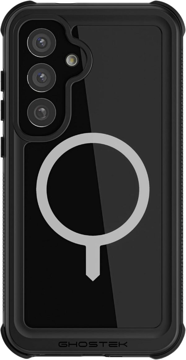 Ghostek Nautical S25 Plus Waterproof Case with Belt Clip, Screen Protector and Camera Lens Cover Rugged Magnetic MagSafe Compatible with Samsung Galaxy S25+ 2025 (6.7") (Black) - Image 7