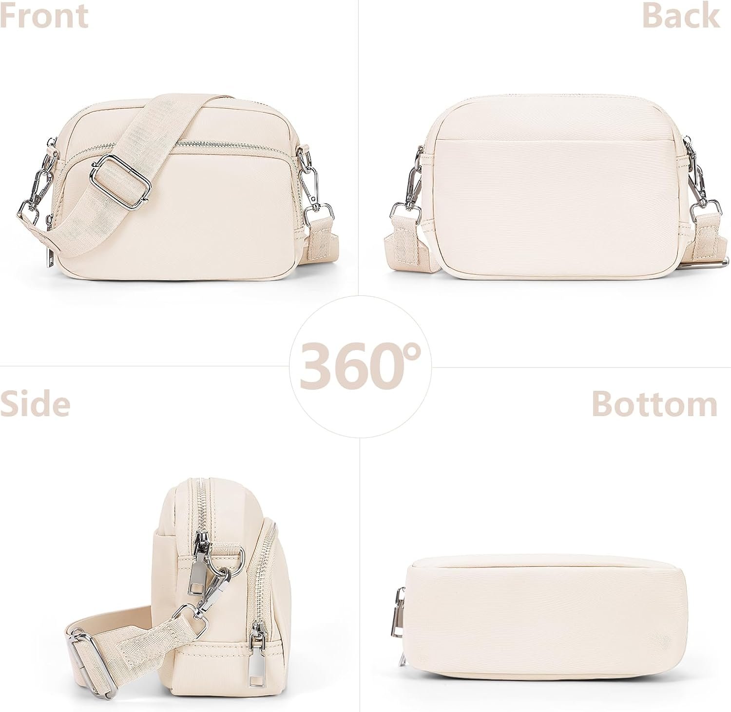 Crossbody Bag for Women,Camera Sports Purses Lightweight Shoulder Bag Waterproof Purse with Adjustable Wide Strap - Image 6