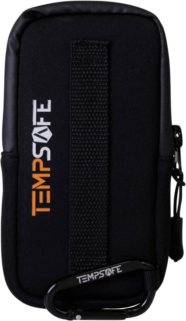 TempSafe – The OG Sauna Phone Case | Thermal Insulated Sleeve for iPhone & Android – Neoprene Protection for Heat & Cold, Waterproof Zipper, Carabiner Loop Black - Image 2