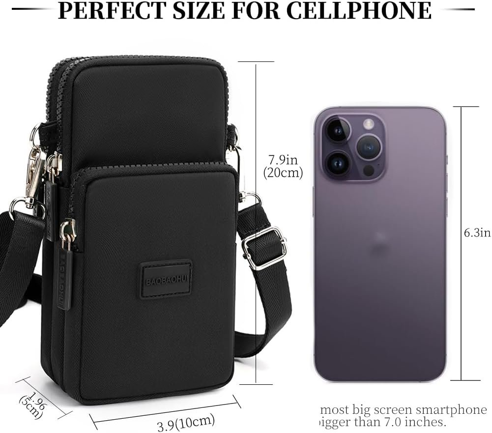 Small Crossbody Bags for Women, Universal Pouch Wallet Cell Phone Purse Lightweight Pockets Handbags Mini Shoulder Bag - Image 2