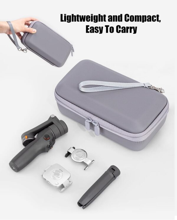 Compact Travel Case for DJI Osmo Mobile 7/7P Smartphone Gimbal Stabilizer Accessories, Waterproof Storage Hand Bag Organizer Box for OM 7 Pro, Portable & Durable - Image 3