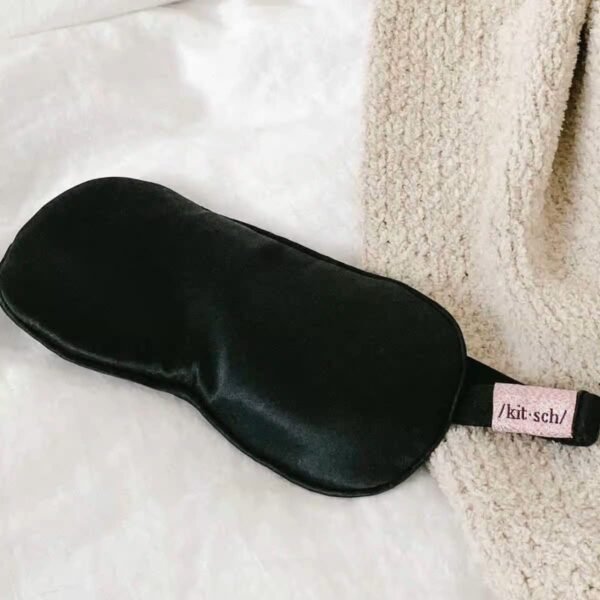 Kitsch Weighted Satin Sleep Mask - Weighted Eye Mask for Sleeping and Travel - Lavender Sleeping Mask for Women and Men - Light Blocking, Adjustable Strap, Ultra-Soft (4.1oz/116g) - Image 8