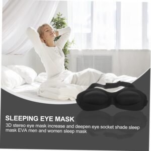 VICASKY 2Pcs Contoured Sleep Eye Masks Lightweight Breathable Blindfolds for Blocking Light Comfortable Relaxing Eye Patches for Men and Women Travel and Night Use
