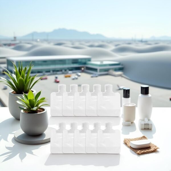 10Pcs Transparent Travel Fluid Pouches - 30ml Refillable Empty Squeeze Bags | Premium Clear Toiletry Containers for Lotion, Shampoo & Shower Gel | Portable Leakproof Travel Essentials - Image 2