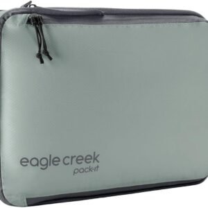 eagle creek Pack-It Isolate Compression Cube Set – Compression Packing Cubes for Optimizing Luggage Space – Convenient Top Handle – Self Repairing Zippers