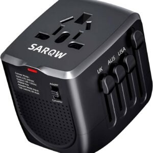 Travel Converter Adapter Voltage Converter That Steps Down 220 Volts to 110 Volts for use in Over 200 Countries
