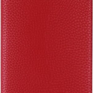 Fenice Classic Passport Cover Holder Wallet Case for Travel Essential RFID Blocking Vegan Leather Waterproof (RED)