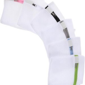 Cabilock 6Pcs Portable Wash Bag for Underwear Socks Tangle Design for Travel Compact Storage
