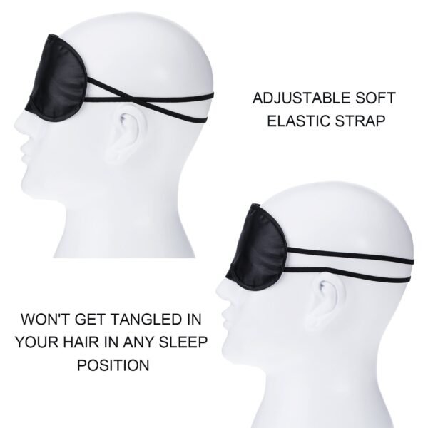 Mudder 12 Pack Sleep Mask Blindfold Eye Masks with Nose Pad and Elastic Straps for Women Men Black - Image 3