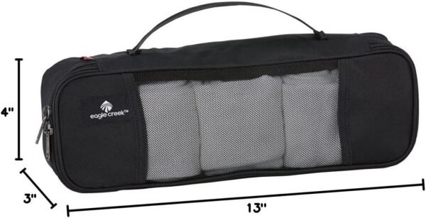 Eagle Creek Pack-It Tube Cube - Small Packing Cube for Suitcases with Two-Way Zipper, Quick-Grab Handle, and Mesh Top for Visibility and Breathability, Black - Image 5