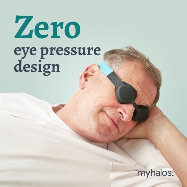 MyHalos® Moisture Chamber Glasses for Dry Eyes - Sleep Mask for Dry Eyes - Reusable & Soft - Hydrating Sleeping Mask & Moisture Goggles for Men and Women - Patent Pending - Image 3