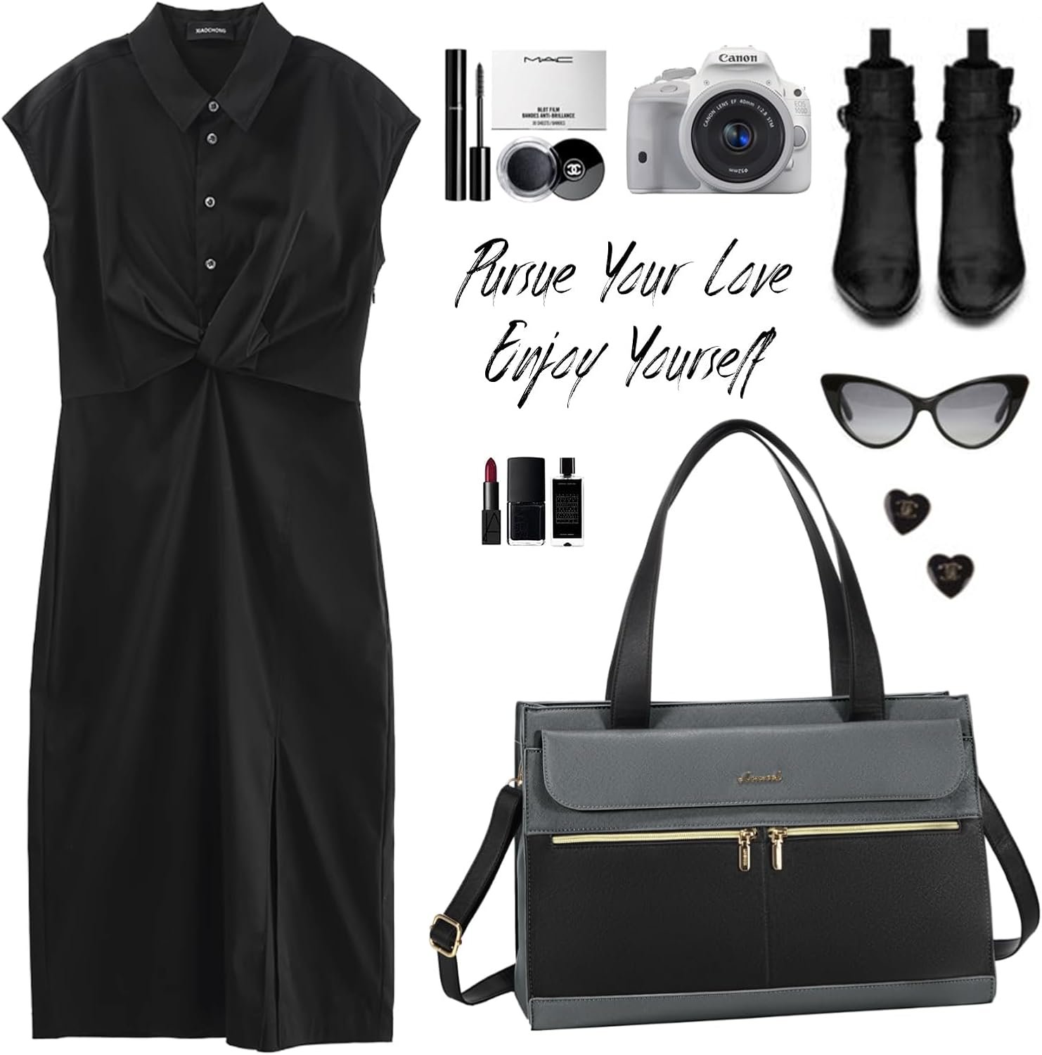 LOVEVOOK Laptop Tote for Women - 15.6 Inch Professional Leather Computer Briefcase - Waterproof Shoulder Bag - Large Capacity Business Teacher Office Bag - Crossbody Purse - Image 8