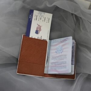 Global Travel Passport Cover Women Passport Horder PU Leather Travel Hot Air Balloon Passport Book Holder (F)