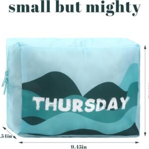 Paterr 7 Pcs Days of Week Packing Cubes Travel Cubes for Kids Colorful Luggage Organizers for Lightweight Packing Suitcase Bags for Boys Girls Family Camp Summer Vacations Accessories