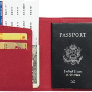 Passport Cover Kingdom of Wakanda Printed Passport Holder Leatherette Black Panther Passport Case with Multi Card and Ticket Slots