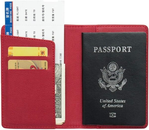 Passport Cover Kingdom of Wakanda Printed Passport Holder Leatherette Black Panther Passport Case with Multi Card and Ticket Slots - Image 2