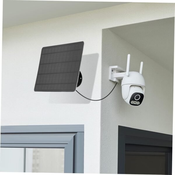 UPKOCH Monocrystalline Outdoor Solar Panel Charger for Security Cameras with Wall Mount Bracket Solar Powered Cell Charger Compatible with Micro USB Cameras Efficient Continuous Charging - Image 6