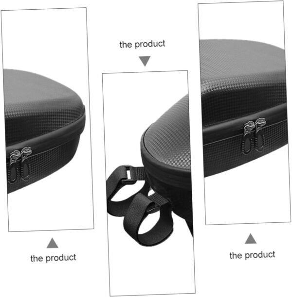 BESPORTBLE Large Capacity Bike Front Handlebar Bag with Key Hanging Buckle Cycling Pouch for Folding Road Mountain Bikes Black Cycling Accessories Commuting Storage - Image 7