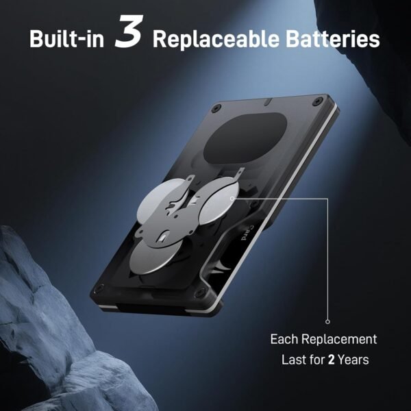 【Anti-theft Tracking Wallet】Smart Wallet with Location Tracking, Air Wallet Build in Airtag Chip Compatible with Apple Find My iOS Only, RFID-Blocking Card Holder with Money Clip (Black Carbon Fiber) - Image 7