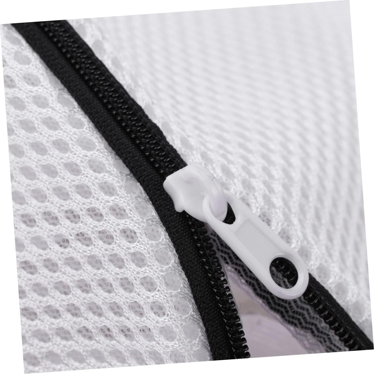 VALICLUD 2pcs Large Mesh Shoes Wash Bags with Zippered Closure Laundry Protector for Machine Washing Delicates and Underwear Breathable Ventilation Design Portable Laundry Organizer - Image 4