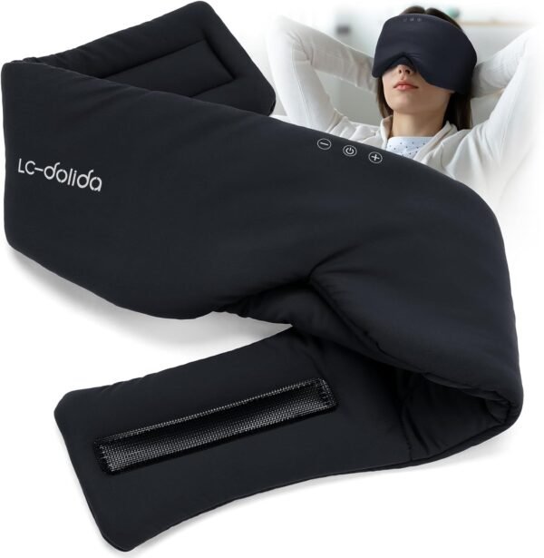 Luxury Bluetooth 5.4 Sleep Mask for Adults - Ice Fiber Cooling & HD Sound, 100% Light Blocking Adjustable Eye Cover for Travel & Side Sleepers - Soft Sleep Headphones with 10H Playtime