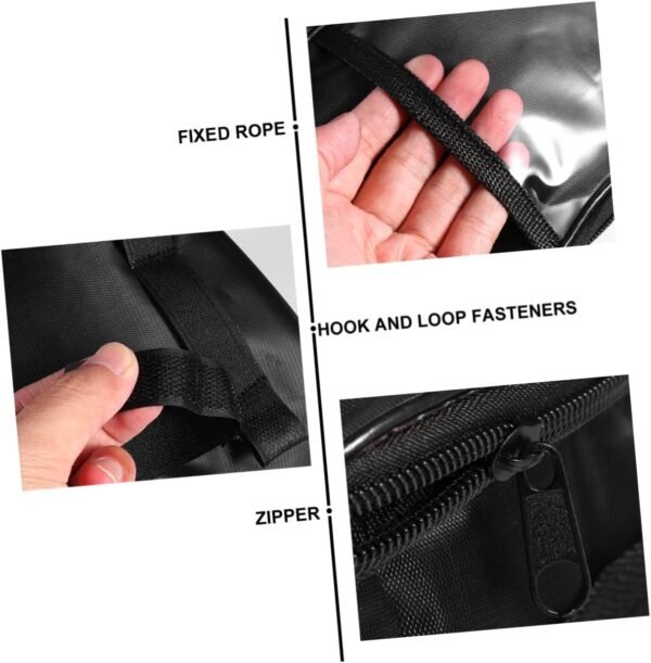 Toyvian Cycling Handlebar Bag with Zipper Capacity Bike Front Frame Pouch for Road Mountain Folding Bikes Easy Installation - Image 9