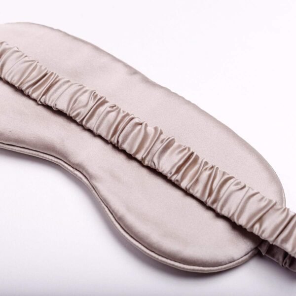 Silk Sleep Mask Light Blocking Luxury 100% Mulberry 19mm Silk Eye Mask Eye Cover Blindfold Ultra Soft Light & Comfy Anti Aging Skin Care with Travel Bag Gift Package - Image 3
