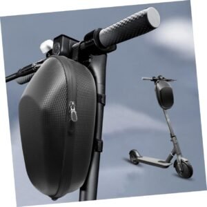 BESPORTBLE Large Capacity Bike Front Handlebar Bag with Key Hanging Buckle Cycling Pouch for Folding Road Mountain Bikes Black Cycling Accessories Commuting Storage