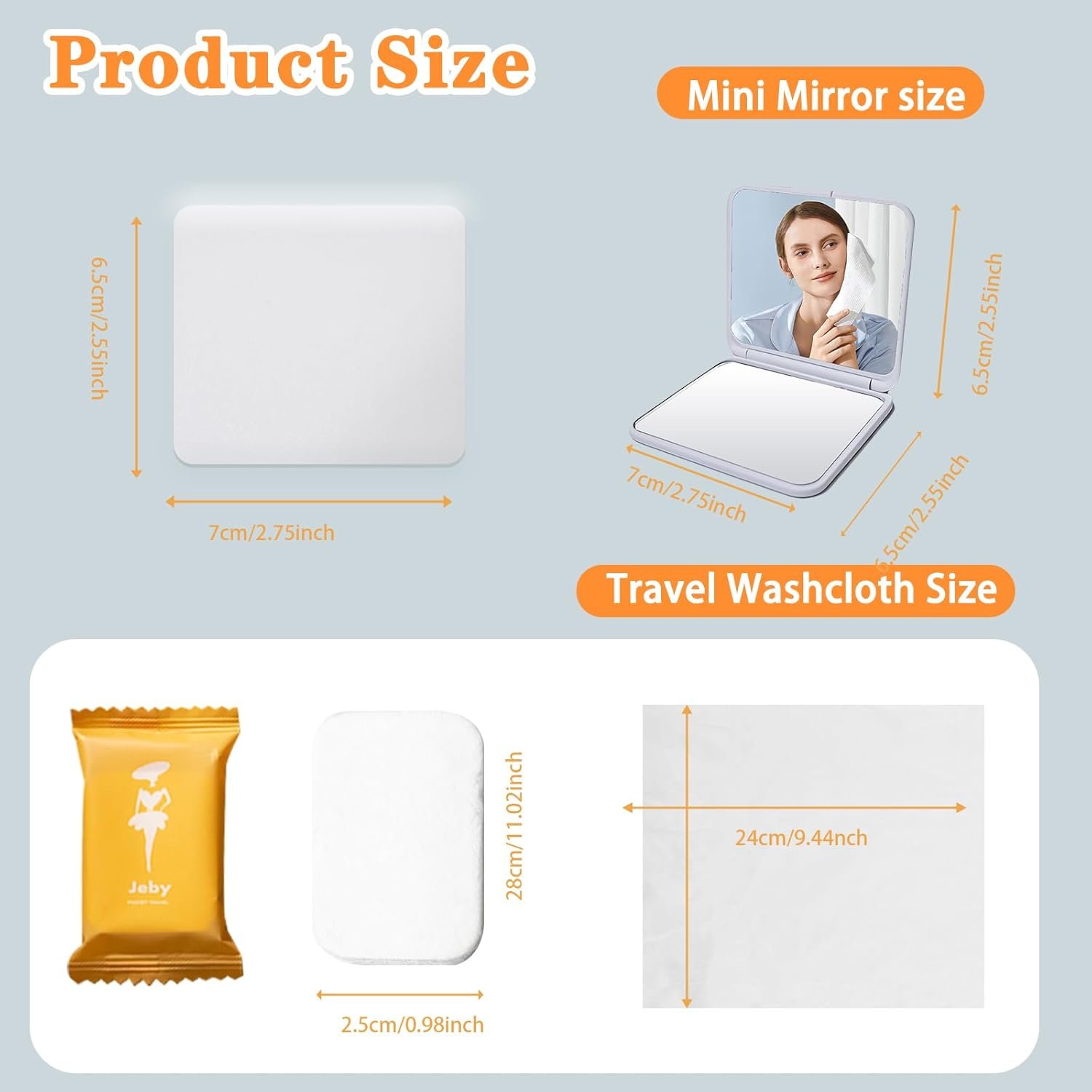 42Pcs Premium Compressed Towels, Disposable Washcloths for Travel, Thicker Super Absorbent Compressed Washcloths for Camping or Travel… - Image 2