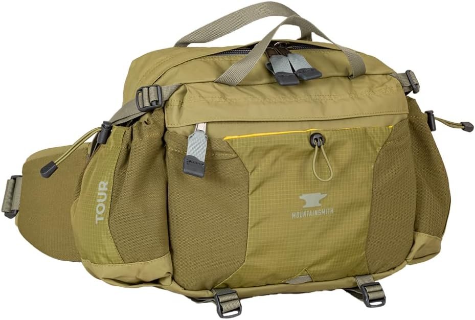 Mountainsmith Tour Lumbar Waist pack, Running, Hiking, Cycling, Travel, and Outdoor Sport Activities with Dual Water Bottle Holders