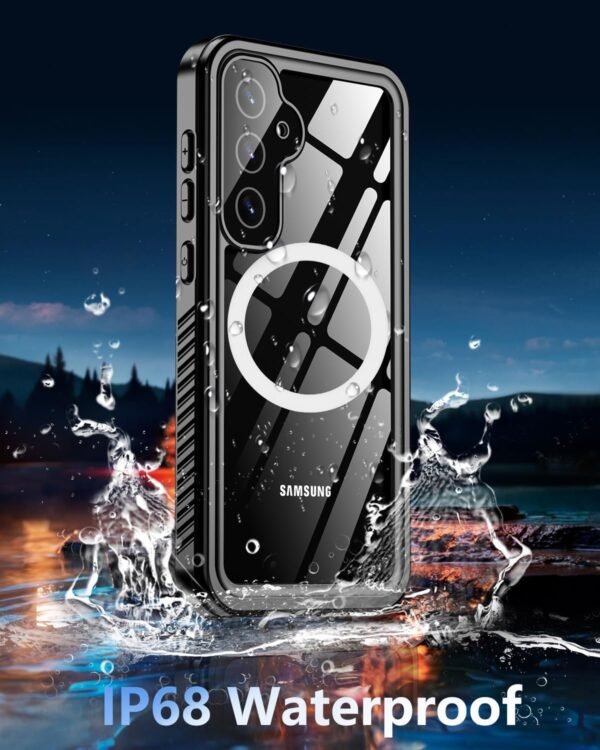 Oneagle Waterproof for Samsung Galaxy S24 FE Case [Fit for MagSafe], 360° Full Body Protective S24 FE Case [IP68 Underwater][Built-in Screen Protector & Lens Protector][12FT Military Grade Shockproof] - Image 2