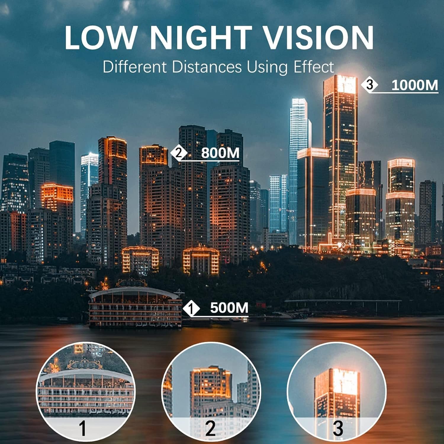 Monocular-Telescope 80x100 High Powered Monoculars High Definition for Adults High Powered with Smartphone Adapter Telescope Hunting Wildlife Bird Watching Travel Camping Hiking-Black - Image 7