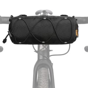 Rhinowalk Bike Handlebar Bag, Bicycle Front Bag Frame Storage Roll Bag Mountain Road Bikes Commuter Shoulder Bag Professional Cycling Accessories