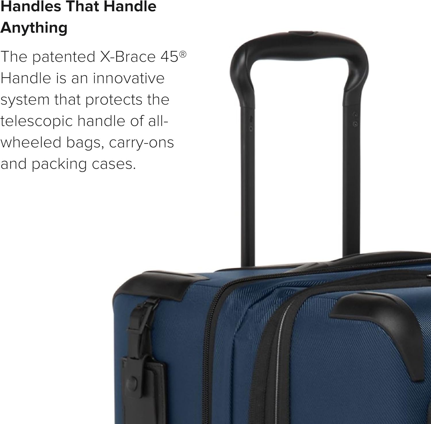 TUMI - Aerotour 4 Wheel Expandable Luggage - Men's and Women's Business and Leisure Travel Suitcase - 26" Short Trip Expandable Packing Case, Navy - Image 5