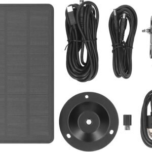 Pilipane Trail Camera Solar Panel 6V 1.6A 5V 2A 3.2W Portable Adjustable Solar Battery Panel for Outdoor Security Camera