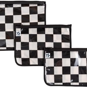 Tiny Twinkle Mess-Proof Travel Bags | TSA Airline Compliant, Zipper Closure, Clear Front Pouch, Diaper Bag Packing, Toiletry or Makeup Cosmetics Organizer