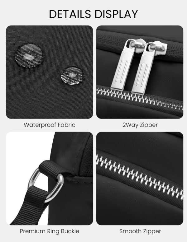 MEXS Small Crossbody Bag for Women, Trendy Casual Crossbody Purse Adjustable Strap, Mul-pockets Waterproof Shoulder Handbags - Image 4