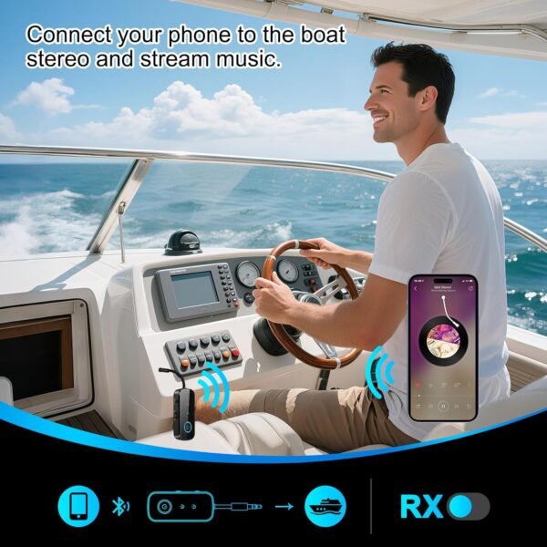 Premium Pro Bluetooth 5.4 Transmitter Receiver,Airplane Audio Adapter,Wireless Transmitter for TV/Travel Flight,Airline,Gym.Supports to 2 AirPods/Headphones,Bluetooth Receiver for Car/Home Stereo - Image 8