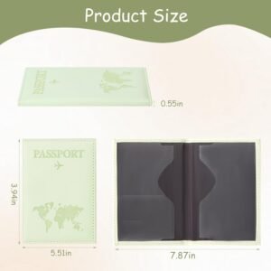 3Pcs Passport Covers for Travel, Family Passport Holder for 3, Passport Book Case for Women and Men Travel Must Haves Accessories