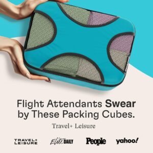 Shacke 6 Set Packing Cubes for Travel Lightweight Luggage Organizer