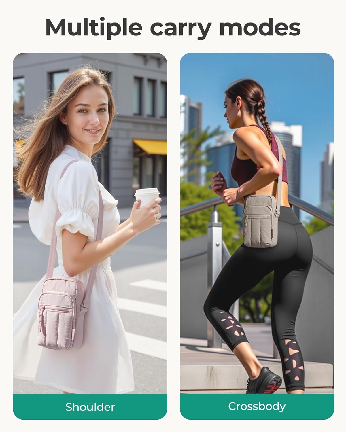 BAGSMART Small Crossbody Bags for Women, Cell Phone Crossbody Purse for Women Travel Wallet with RFID Blocking Card Slots - Image 6