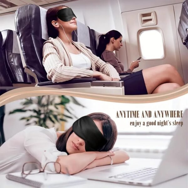 Silk Sleep Mask for Side Sleeper,FSA/HSA Eligible,Eye Mask for Sleep, Real Natural Pure Mulberry Silk Eye Cover, Blocks Light Skin-Friendly & Lightweight Reduces Puffy Eyes for Women Men - Image 7