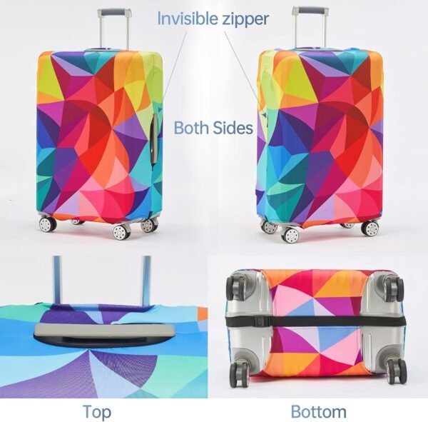 Luggage Covers For Suitcase Tsa Approved,Suitcase Cover Protector Fit 18-32 Inch Luggage - Image 2