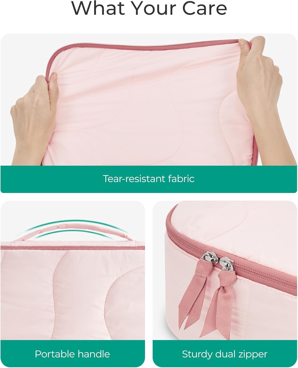 BAGSMART Wet Dry Bags 5 Pack, Travel Bags Reusable for Swimsuits, Baby Cloth Diapers, Beach, Pool, Ultra-Light Travel Packing Cubes for Women, Light Blue - Image 6