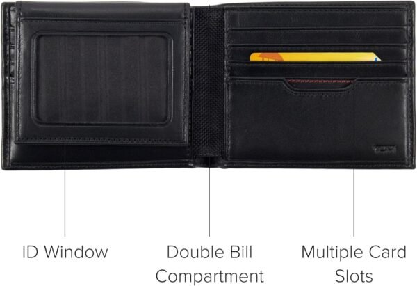 TUMI - Delta Global Removable Passcase Wallet - Leather Wallet - RFID Blocking - ID Window & Card Slots - 4" x 5" x 1" - Black - Image 4