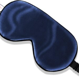 ZIMASILK 100% Natural Silk Sleep Mask,Adjustable Super-Smooth Soft Eye Mask for Sleep,Multiple Color Options(Navy Blue)