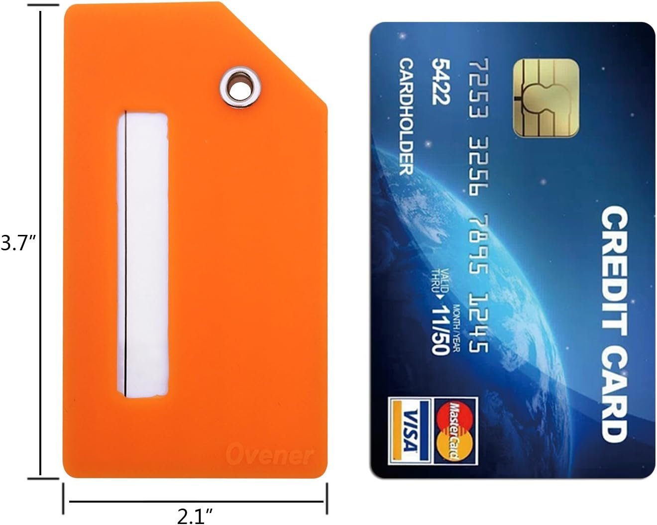 Silicone Luggage Tag with Name ID Card Perfect to Quickly Spot Luggage Suitcase - Image 3