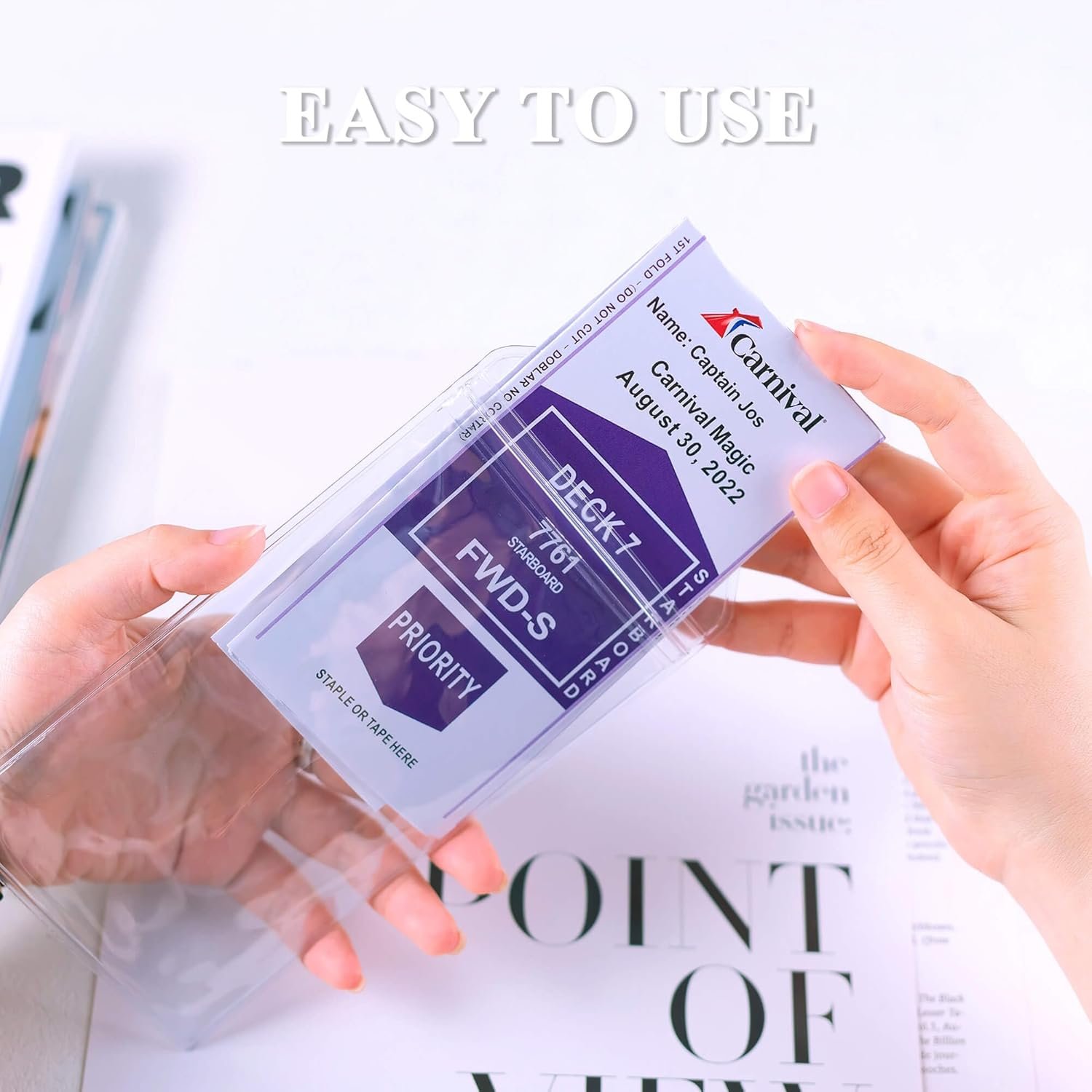 Cruise Ship Essentials for Carnival, Princess, NCL, MSC by JOLLYANTS, Cruise Luggage Tag Holders, Cruise Must Haves Waterproof & Reusable - Image 5