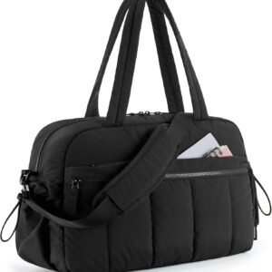 BAGSMART Gym Bag for Women, Duffle Bag for Travel with Wet Pocket, Lightweight Carry on Weekender Duffel, Water Resistant