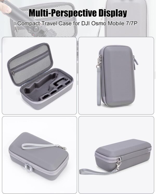 Compact Travel Case for DJI Osmo Mobile 7/7P Smartphone Gimbal Stabilizer Accessories, Waterproof Storage Hand Bag Organizer Box for OM 7 Pro, Portable & Durable - Image 7